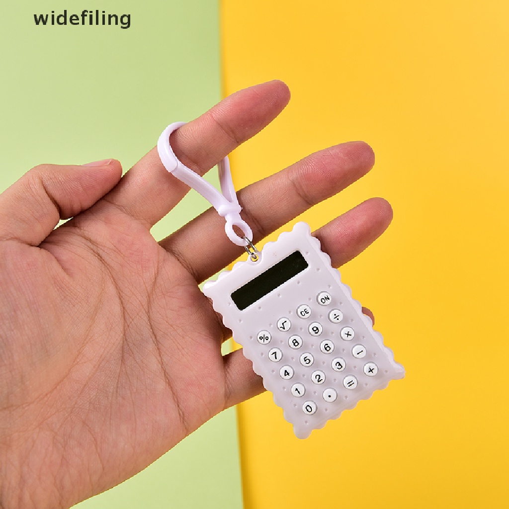 Móc Khóa Máy Tính Điện Tử Mini 8 Chữ Số Bằng Nhựa Màu Sắc Ngẫu Nhiên