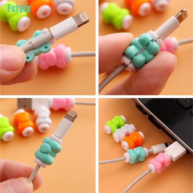 fstyzx 1x/10x Butterfly Charging Cable Protector Saver For iPhone 5 5S 6 6S Plus