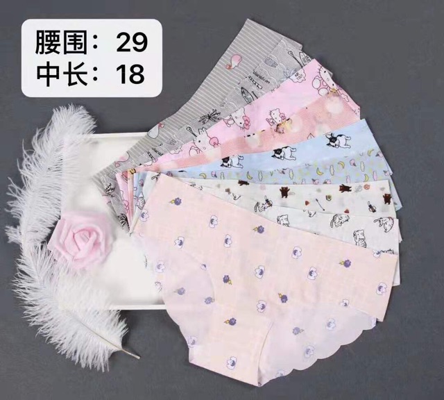 Quần lót viền sóng vibrand girl hoạ tiết &lt;35-50kg &gt;