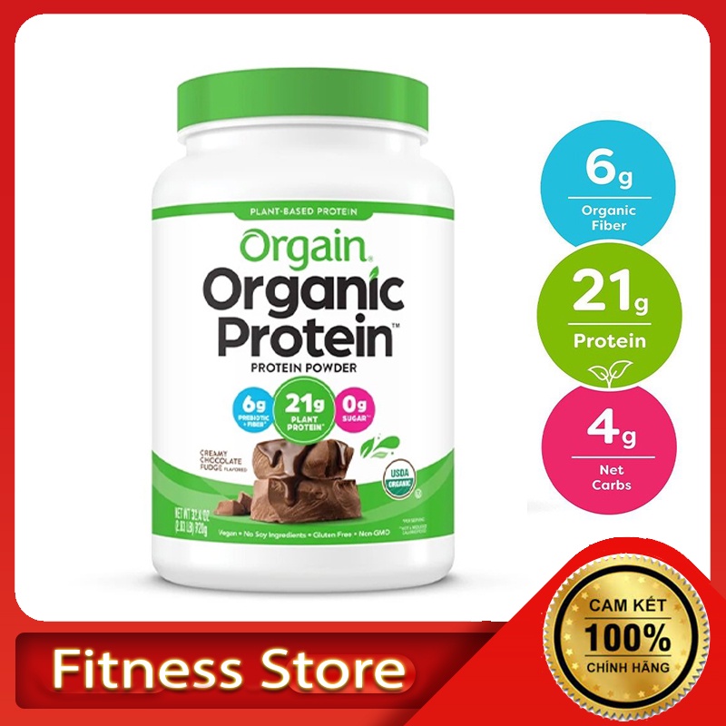 Bột Organic Protein - Sữa Đạm Thực Vật Hỗ Trợ Giảm Cân, Tăng Cơ, Kiểm Soát Cân Nặng, Không Đường,0 Béo Ăn Kiêng