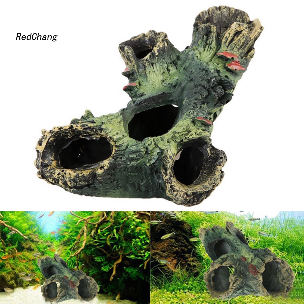 Mô Hình Hang Động Bằng Gỗ Resin Trang Trí Bể Cá