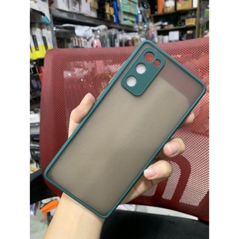 Ốp lưng Samsung galaxy S20 FE viền dẻo nhiều màu lưng nhám mờ bảo vệ camera