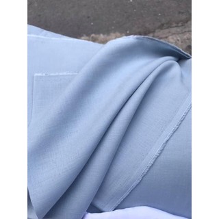 vải linen tưng premium màu xanh da trời nhạt!