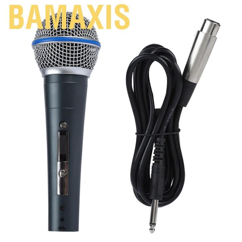 Mic KTV cố dây giắc 6.5mm âm thanh động rõ nét 140dB SPL độ nhạy cao