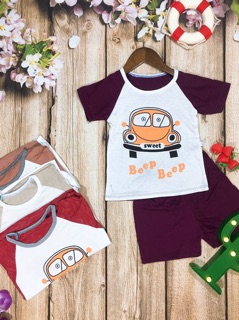 [BÁN GIÁ GỐC] Bộ cotton co dãn 4 chiều cho bé trai