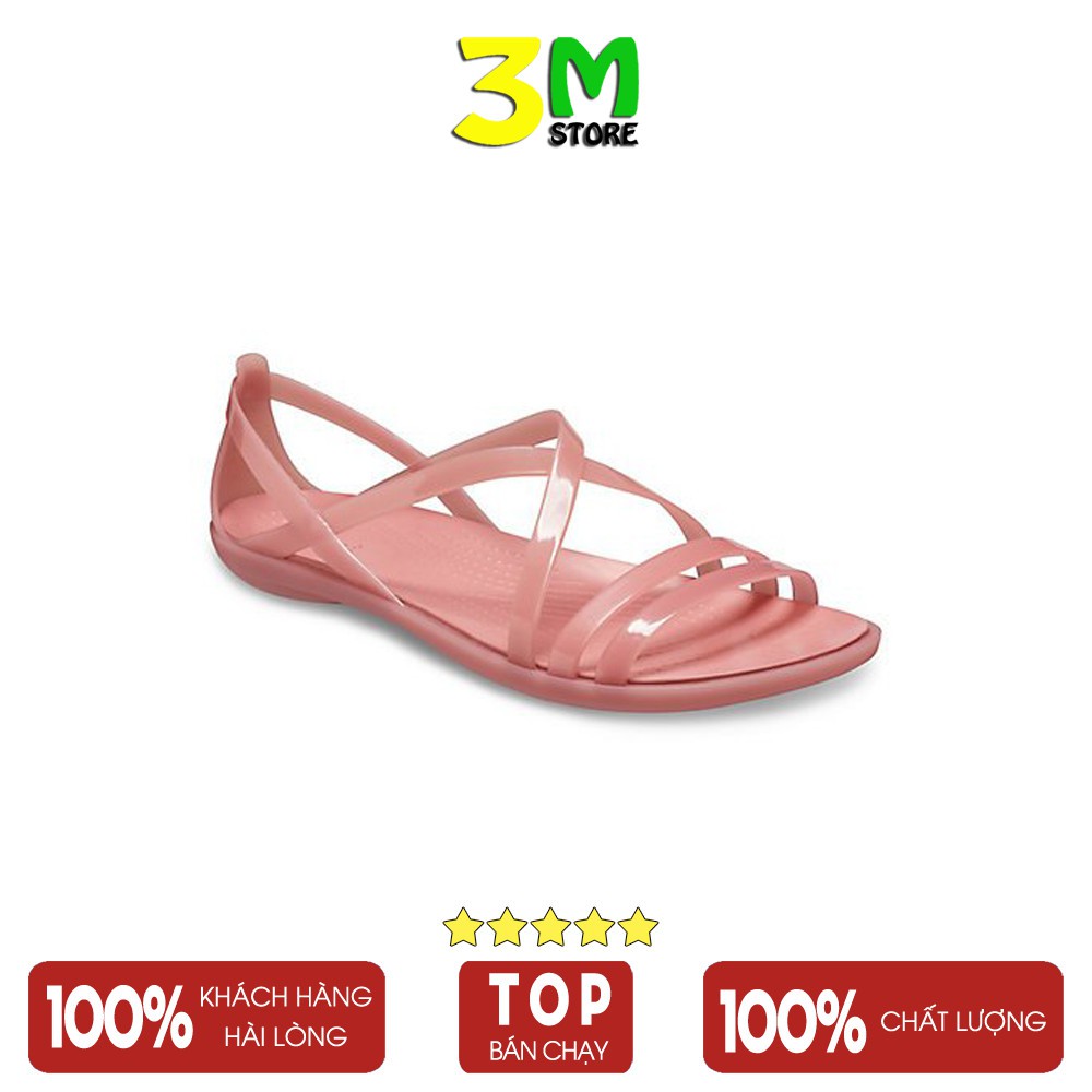 Sandal Isabella Strappy bệt, thời trang mẫu búp bê đi mưa thoải mái