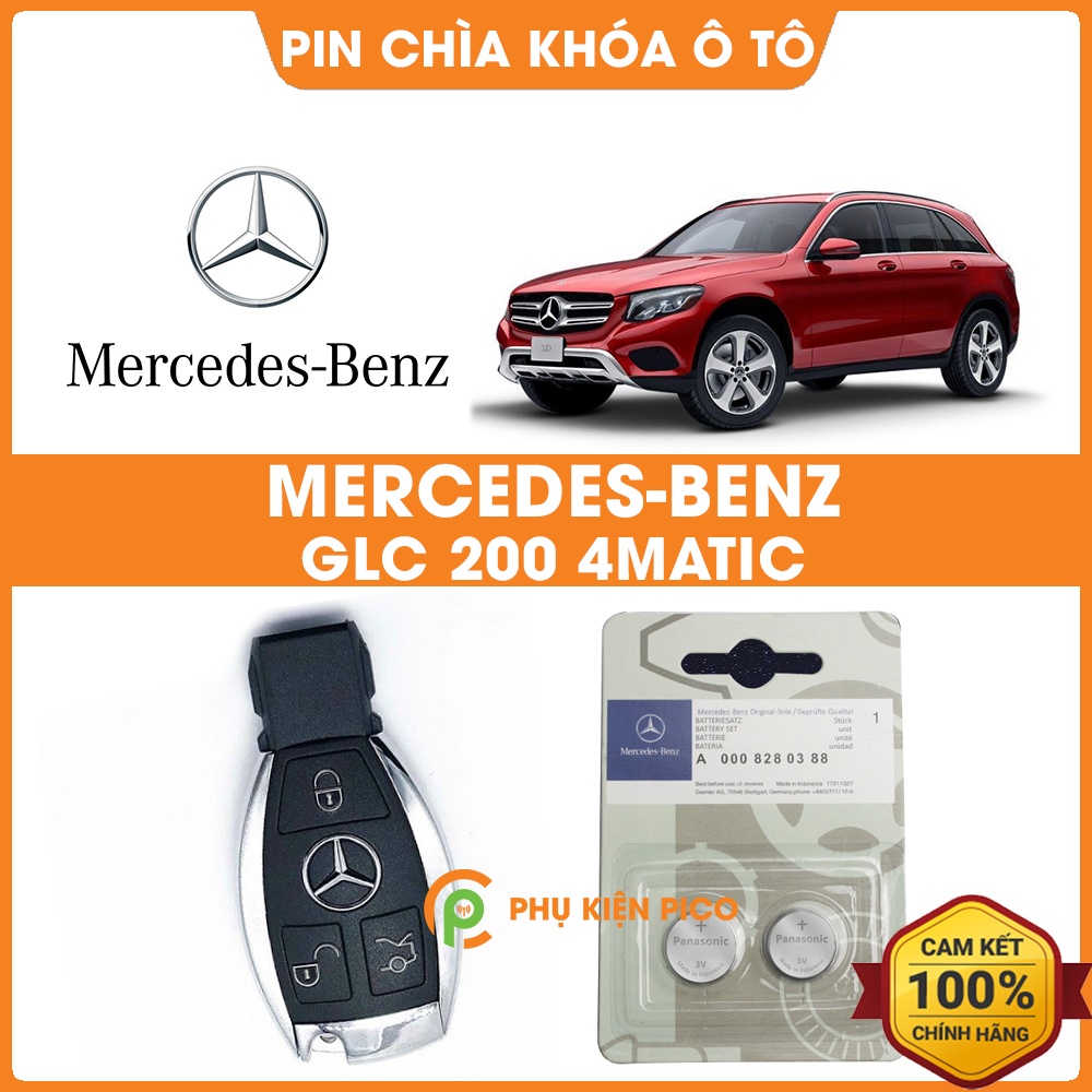 Pin chìa khóa ô tô Mercedes GLC200 4MATIC chính hãng Mercedes sản xuất tại Indonesia 3V Panasonic