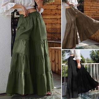 Zanzea Quần Dài Ống Loe Thời Trang Dành Cho Nữ