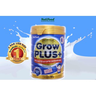 Sữa bột Nutifood Growplus xanh 900g dinh dưỡng hiệu quả giúp trẻ tăng cân khỏe mạnh