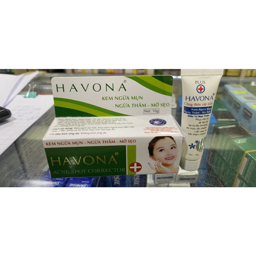 HAVONA PLUS 10G. KEM NGỪA MỤN, NGỪA THÂM, MỜ SẸO