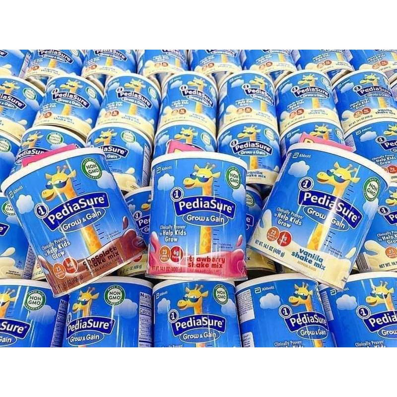 (Date T2/24) Sữa bột Pediasure Grow & Gain nhiều vị 400g dành cho trẻ của Mỹ