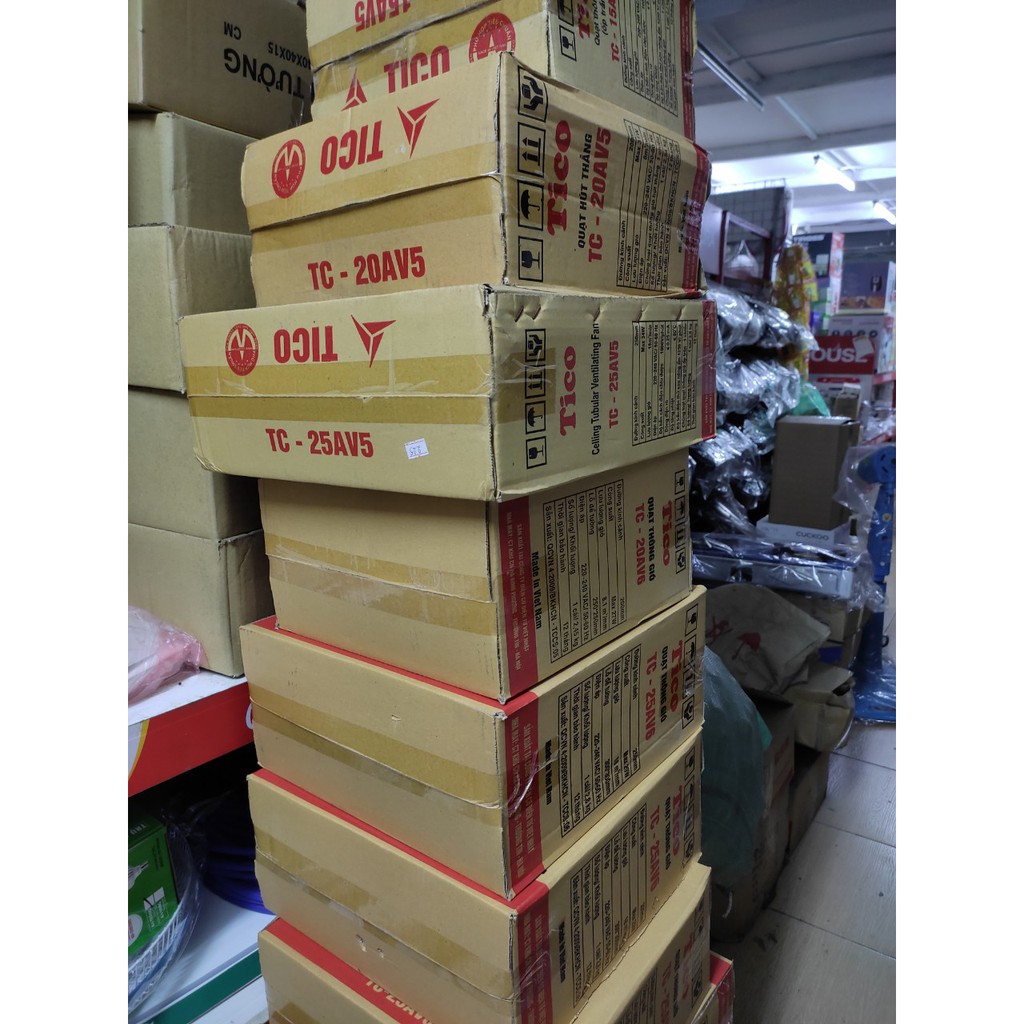 Quạt hút gió hút mùi âm trần hút ngang 15Av4/ 20Av4/25AV4 TiCO 1 chiều