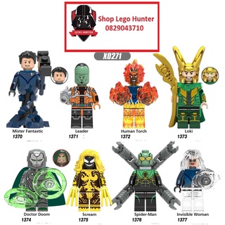 Xếp hình Marvel Minifigures mô hình lắp ráp Nhân vật siêu anh hùng X 0271