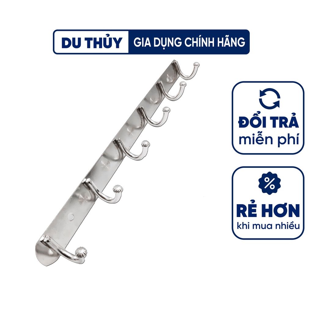 Móc gắn tường inox không gỉ, 3 kích thước thiết kế gọn đa năng tiện nghi gia công đẹp tỉ mỉ, dùng treo quần áo, treo đồ
