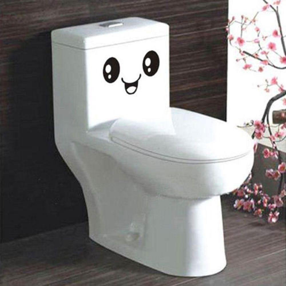 Miếng Dán Trang Trí Toilet Hình Mặt Cười DIY|Sticker Dán Kính Chiếu Hậu Xe Hơi / Nhà Tắm Họa Tiết Vui Nhộn Trang Trí Nhà Cửa