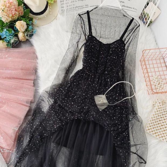 [HÀNG ORDER] Đầm voan lưới bling bling quá siêu siêu đẹp ( Có ảnh thật ) | BigBuy360 - bigbuy360.vn