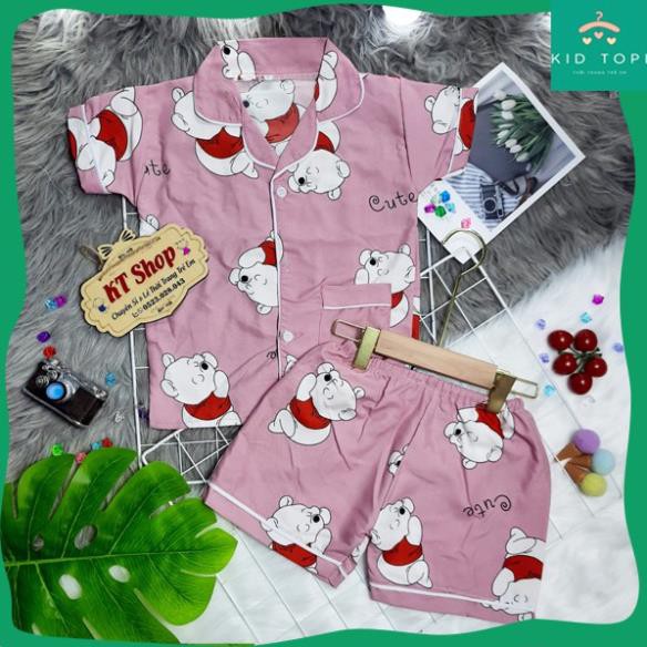 (10-24kg)💖100% vải KATE THÁI XỊN, KHÔNG PHA COTTON 💖Bộ Pijama cộc tay trẻ em |bộ pizama | đồ ngủ | đồ đi biển cho bé ⋆