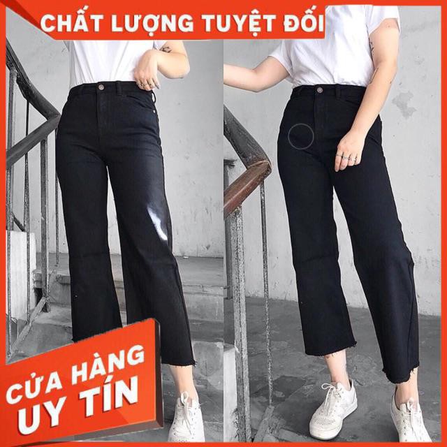 Quần JEANS ỐNG RỘNG ĐEN- [hình thật Chính Chủ | BigBuy360 - bigbuy360.vn