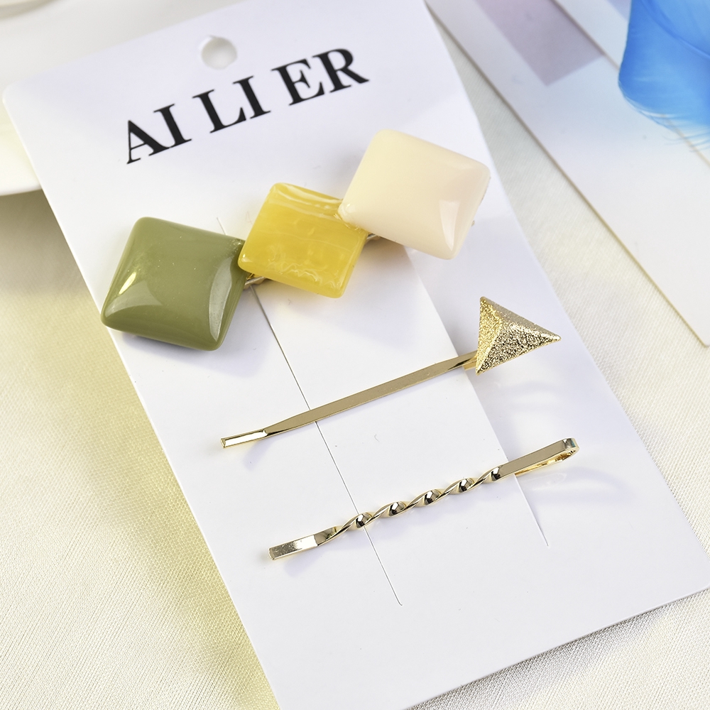 Set 3 kẹp tóc phong cách Hàn Quốc thanh lịch dành cho nữ