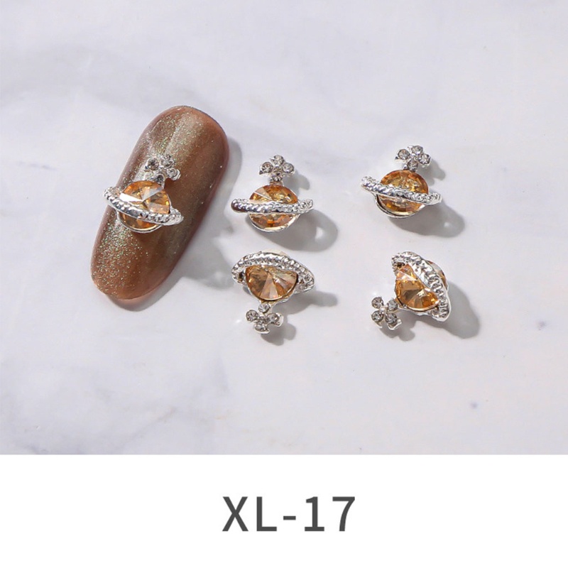 Phụ Kiện Trang Trí Móng Tay 3D Hình Hành Tinh / Hoa Lá / Hành Tinh Xinh Xắn