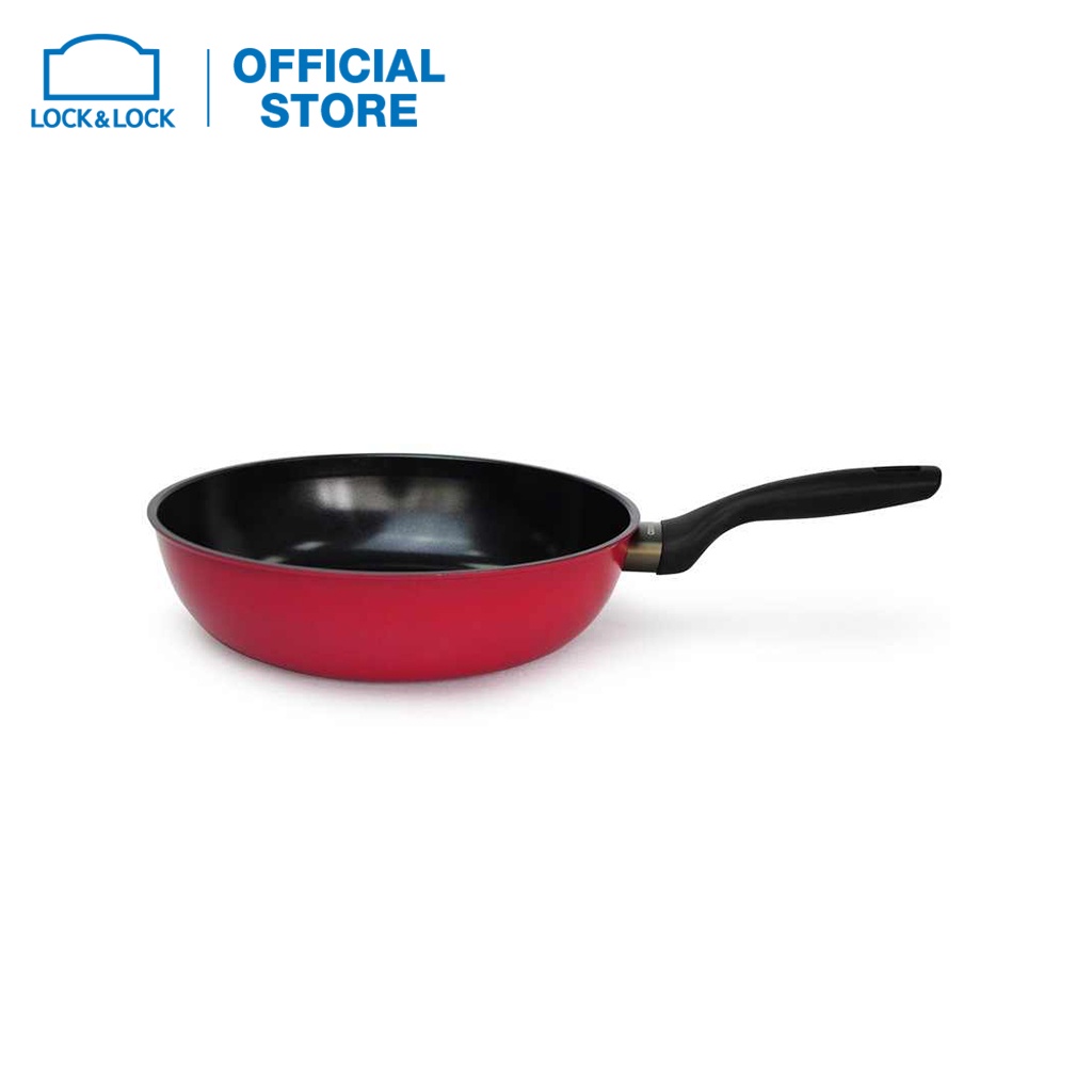 [Mã ELLOCKWL4 giảm 10% đơn 500K] Chảo Prima Lock&amp;Lock Fry Pan 28cm - màu đỏ LCA5283R