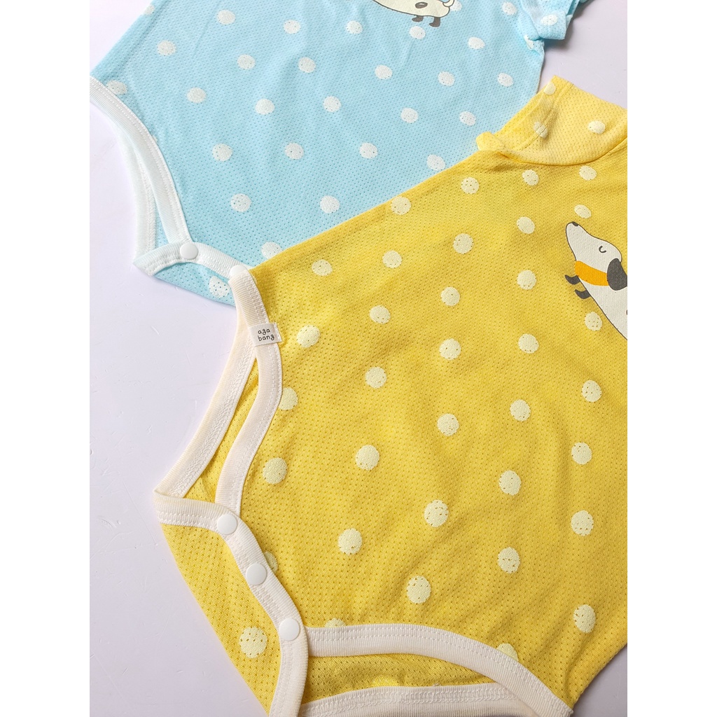 MOB1909 Body lỗ xanh-vàng chú cún