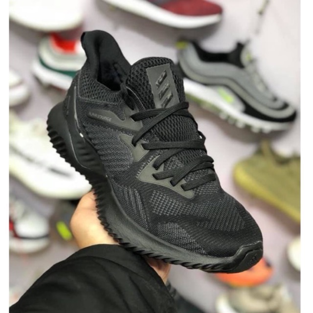 Giày thể thao sneaker Alphabounce Shoes 2019 mầu đen đế đen chất lượng mềm mịn siêu nhẹ