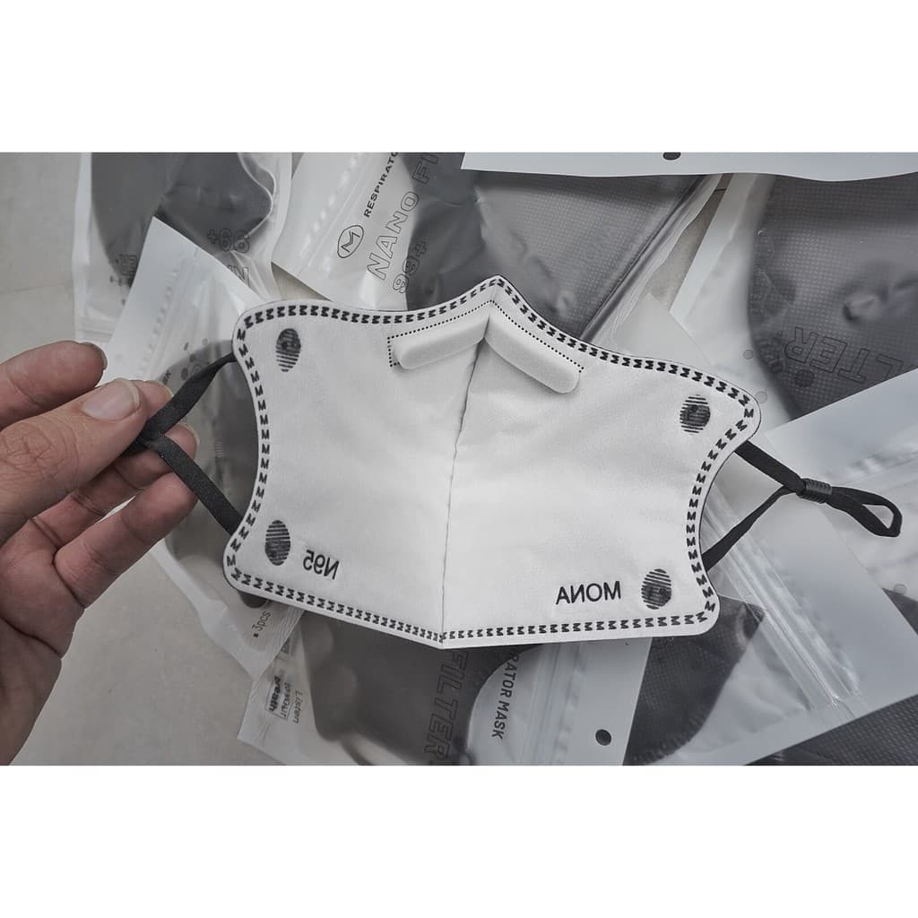 Khẩu Trang 3D mask Y Tế N99 Cao Cấp 6 Lớp Bảo Vệ ngăn 99% Bụi Siêu Mịn có kích thước từ 0,3 Micromet Mona Mask 3 cái/set | BigBuy360 - bigbuy360.vn