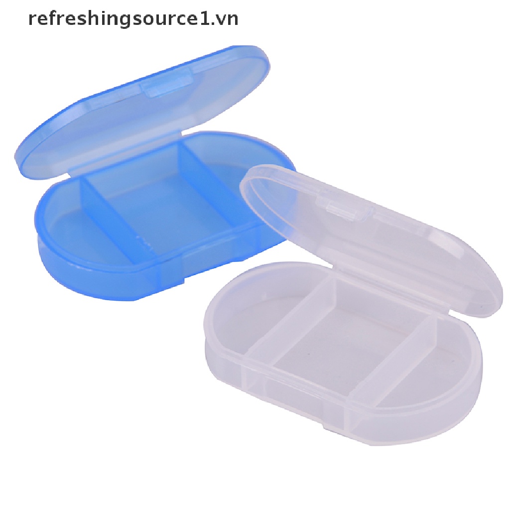 Hộp Đựng Thuốc Mini 3 Ngăn Bằng Nhựa Tiện Dụng Mang Theo Du Lịch 1.vn