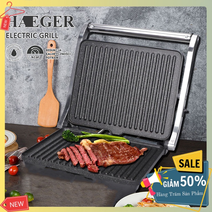 Máy ép nướng bánh mì Haeger công suất 1000w