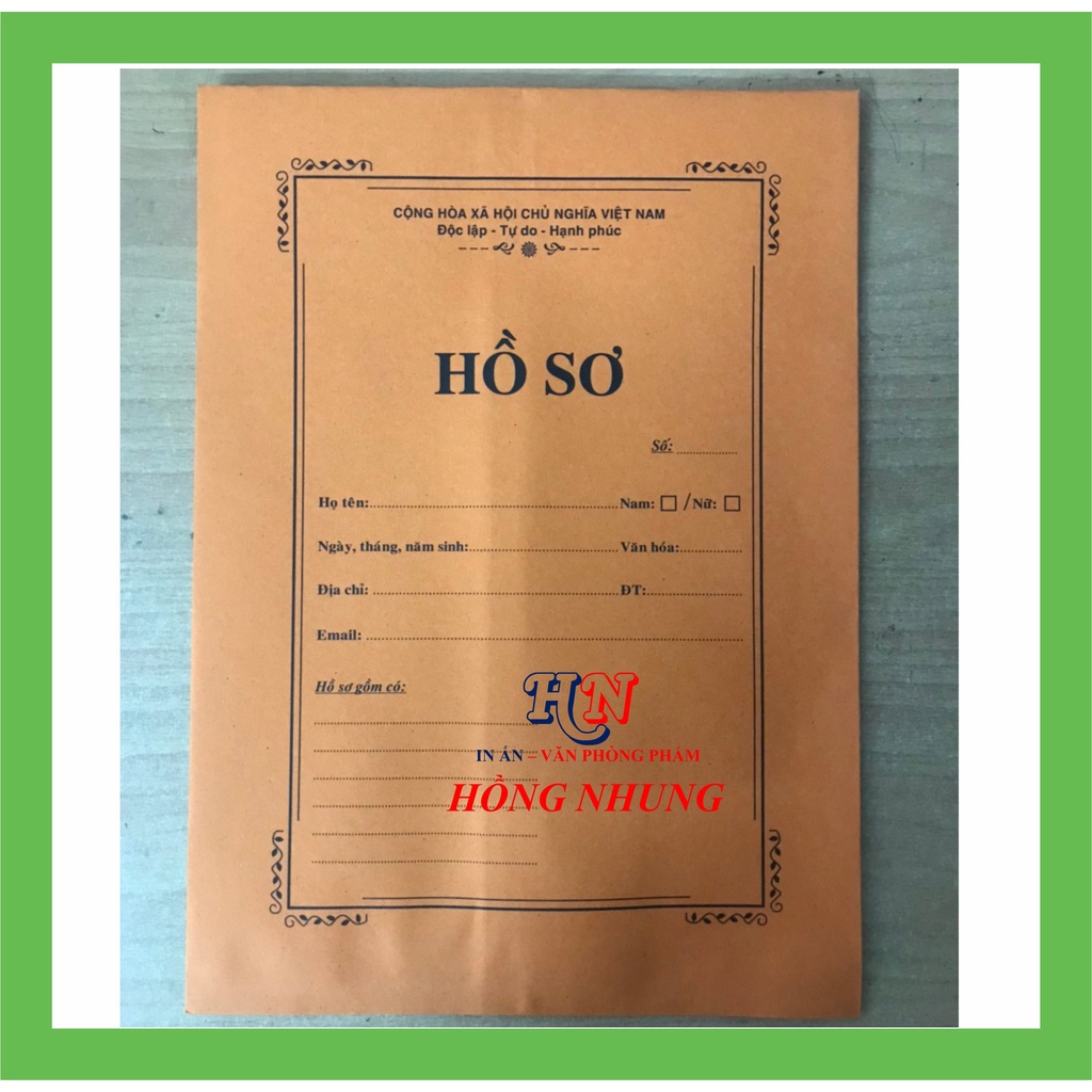 COMBO 10 CÁI BÌA HỒ SƠ XIN VIỆC, KÍCH THƯỚC KHỔ A4/F4