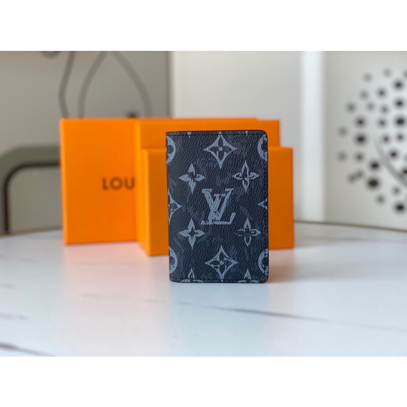 Ví đựng thẻ của nam thương hiệu thời trang cao cấp Louis Vuitton LV Brazza Damier Graphite Pixel