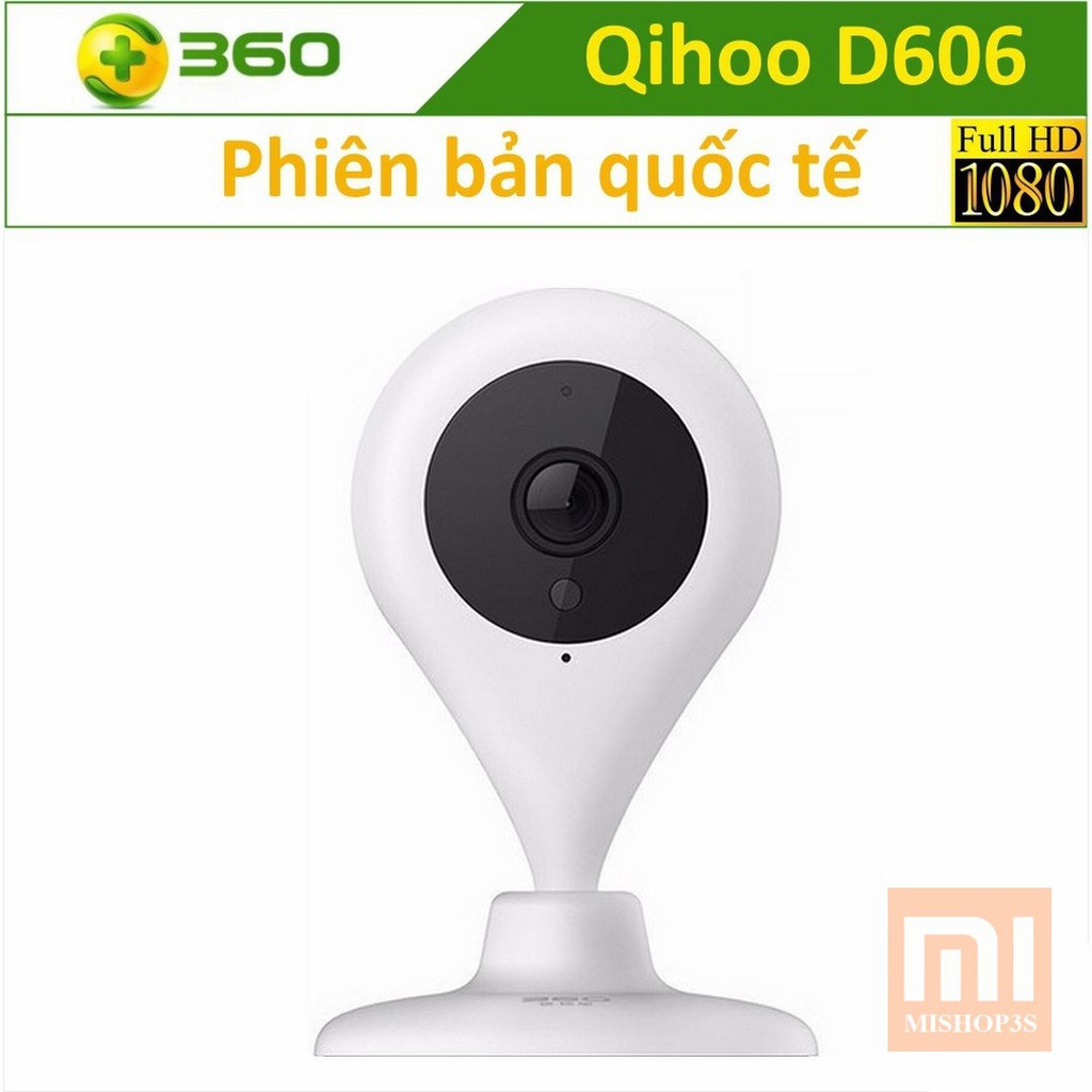 Camera giám sát IP  360 D606 Full HD 1080P - Bản Quốc Tế - Góc nhìn 150 độ - Đàm thoại 2 chiều, Hồng ngoại ban đêm