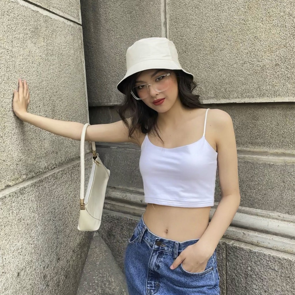 Áo croptop 2 dây TATICHU - Strap Camisole Top