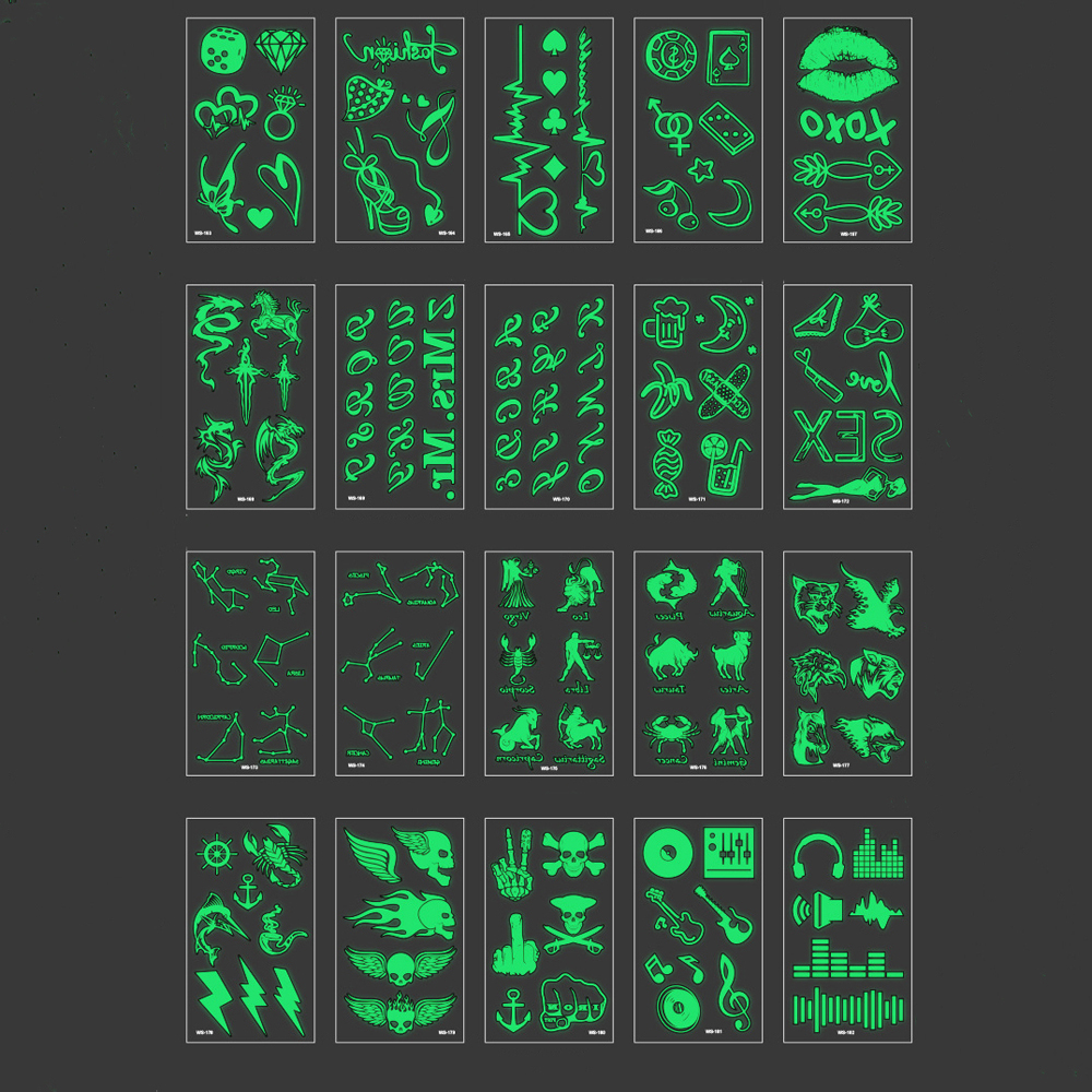 [Hàng mới về] Hình xăm dán tạm thời chống thấm nước cá tính gợi cảm cho nữ