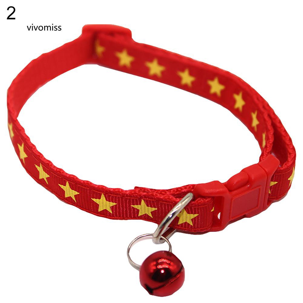 Vòng cổ hình ngôi sao có chuông cho thú cưng