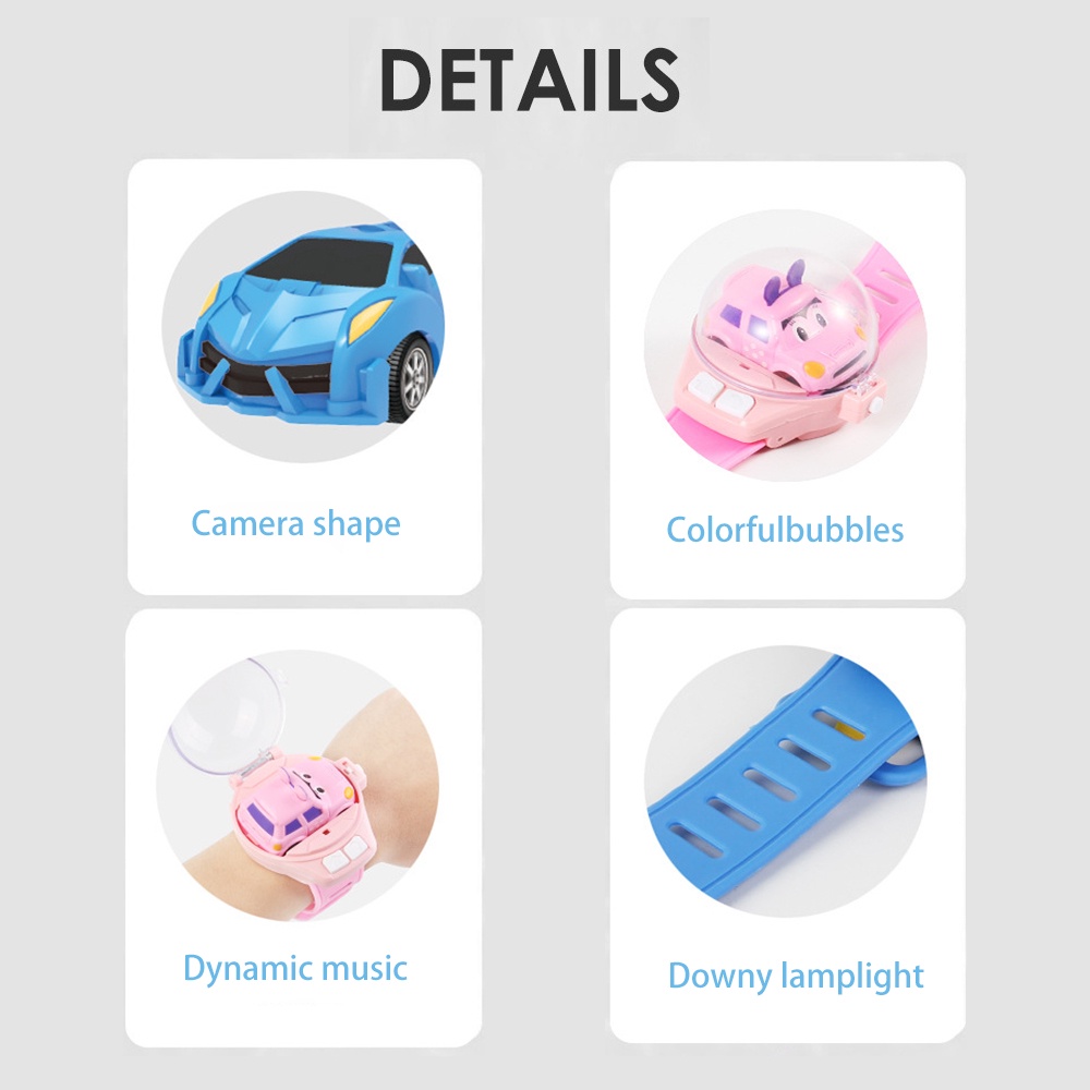 Đồ chơi xe đua mini BP MART điều khiển từ xa sạc USB có đồng hồ làm quà tặng cho trẻ em