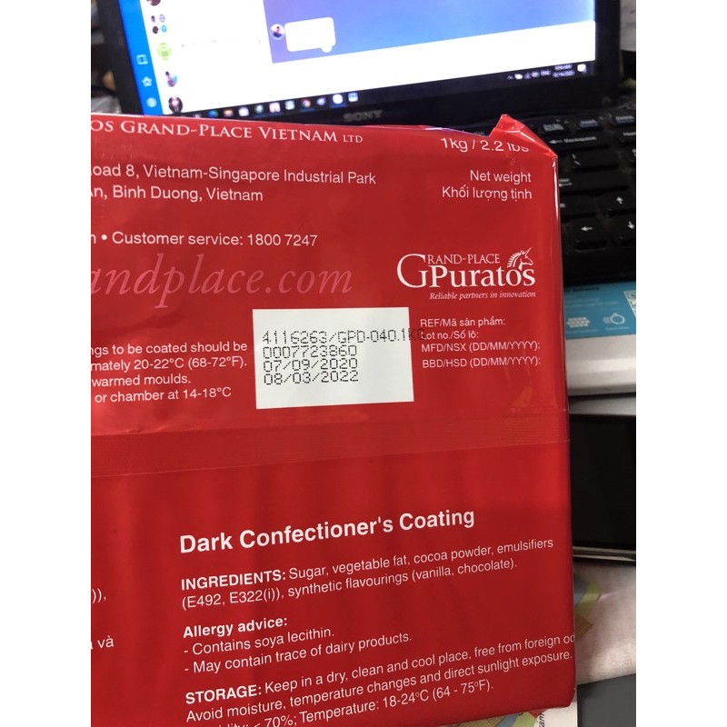 socola grand - place puratots đen tảng 1kg mã 040 | BigBuy360 - bigbuy360.vn