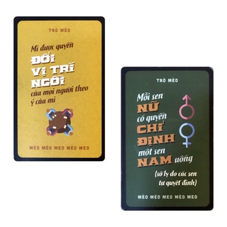 Bộ bài Drinking Game "Trò Mèo"