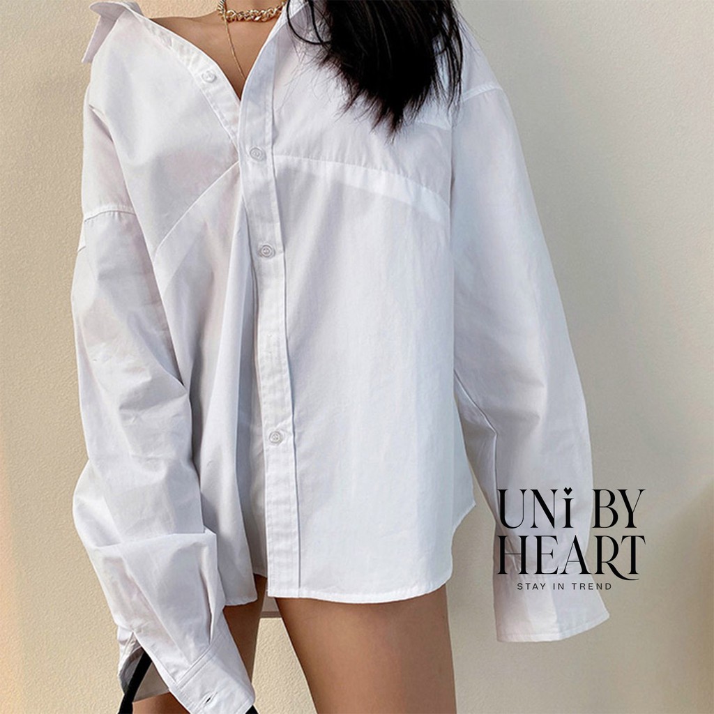 Áo sơ mi oversize Joly Shirt SMI003 dáng rộng trendy, thoải mái dễ phối đồ - Uni By Heart