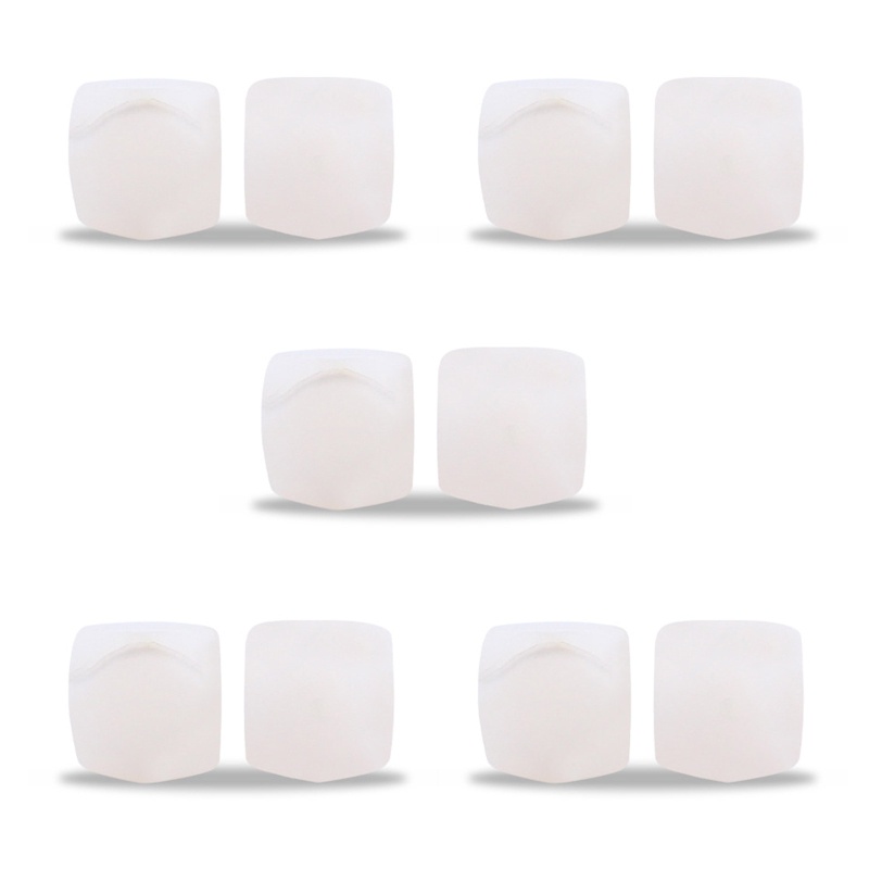 Bộ 10 Chuỗi Hạt Đá Bát Giác Bằng Silicone Làm Vòng Đeo Tay / Dây Chuyền / Vòng Cổ Handmade DIY Cho Bé