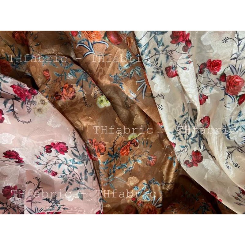 Vải voan ép hoa 2022