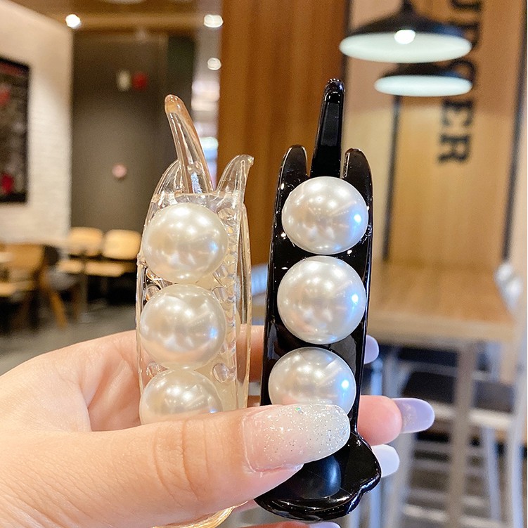 Kẹp Tóc Đính Ngọc Trai Xinh Xắn Theo Phong Cách Retro Hàn Quốc