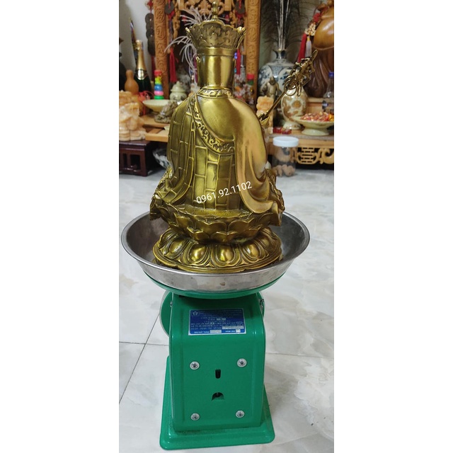 Tượng Phật Địa Tạng Vương Bồ Tát Bằng đồng cao 25cm