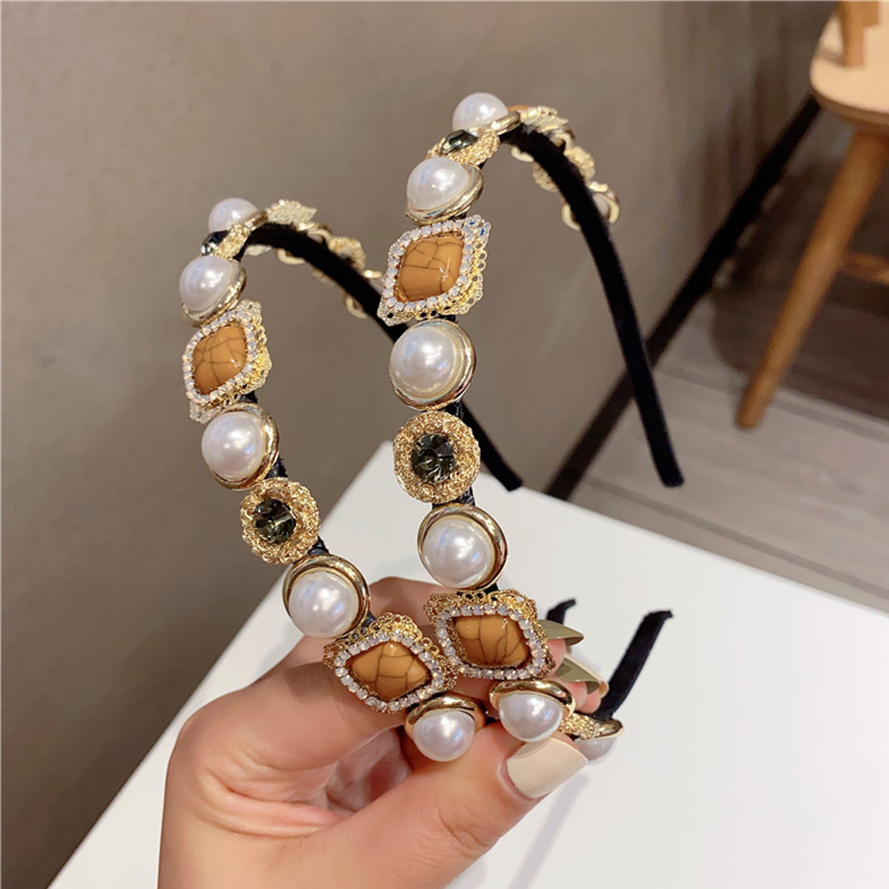 Cài Tóc Đính Đá Và Ngọc Trai Thời Trang Cho Nữ