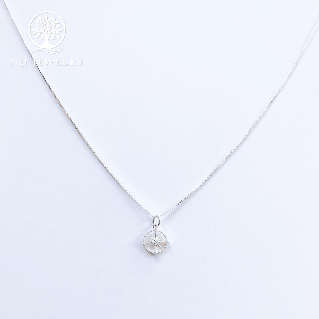 Dây chuyền bạc mặt la bàn - NQ Jewelry