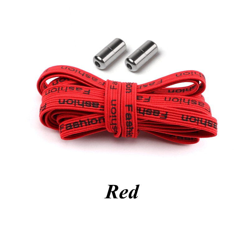 1 Cặp Dây Giày Co Giãn In Chữ Cái Không Cần Buộc Dây Giày Cho Nam Và Nữ