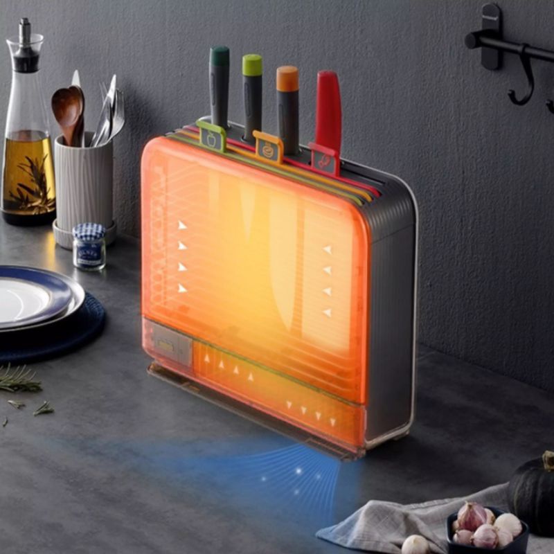 Bộ Dao Thớt Khử Khuẩn UV + Sấy Khô 70ºC Morphy Richards MR1001