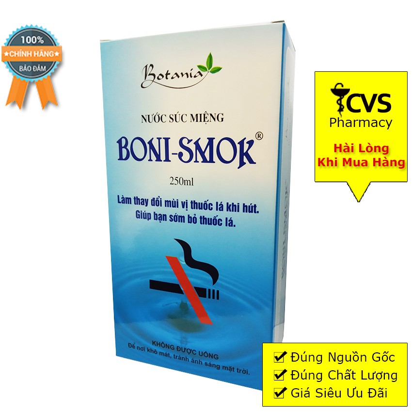 BoniSmok Nước Súc Miệng Cai Thuốc Hút Boni-Smok