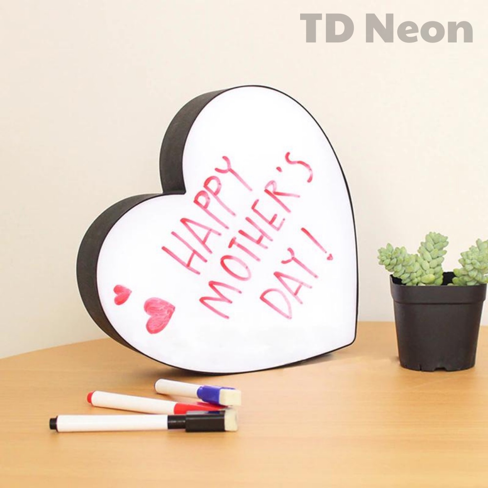 Tự Làm Hộp Đựng Đèn Trái Tim Chữ Viết Tay Đèn Ngủ LED USB Cấp Nguồn Điện Ảnh Để Bàn Ngày Lễ Đảng Chiếu Sáng Quà Tặng